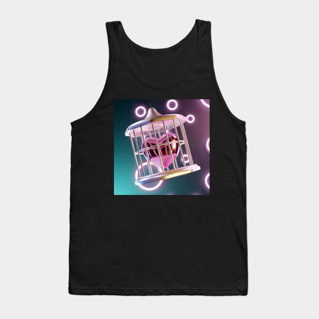 Heart in a cage Tank Top by mooonthemoon